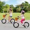 Pink Carbon Steel Kids Bike with Rubber Wheels, Handbrake and Training Wheels